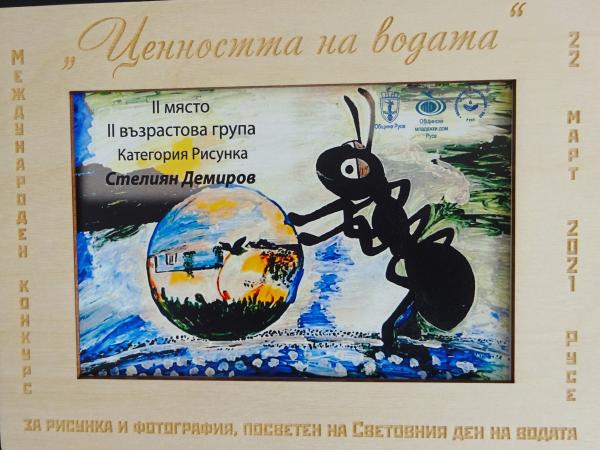 Второ място в Международен конкурс за фотография и рисунка